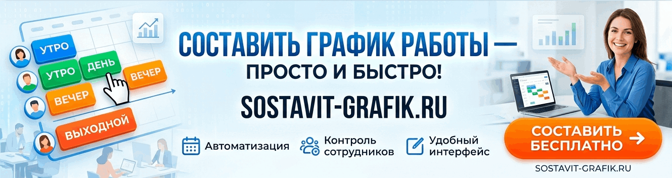 Составить график смен
